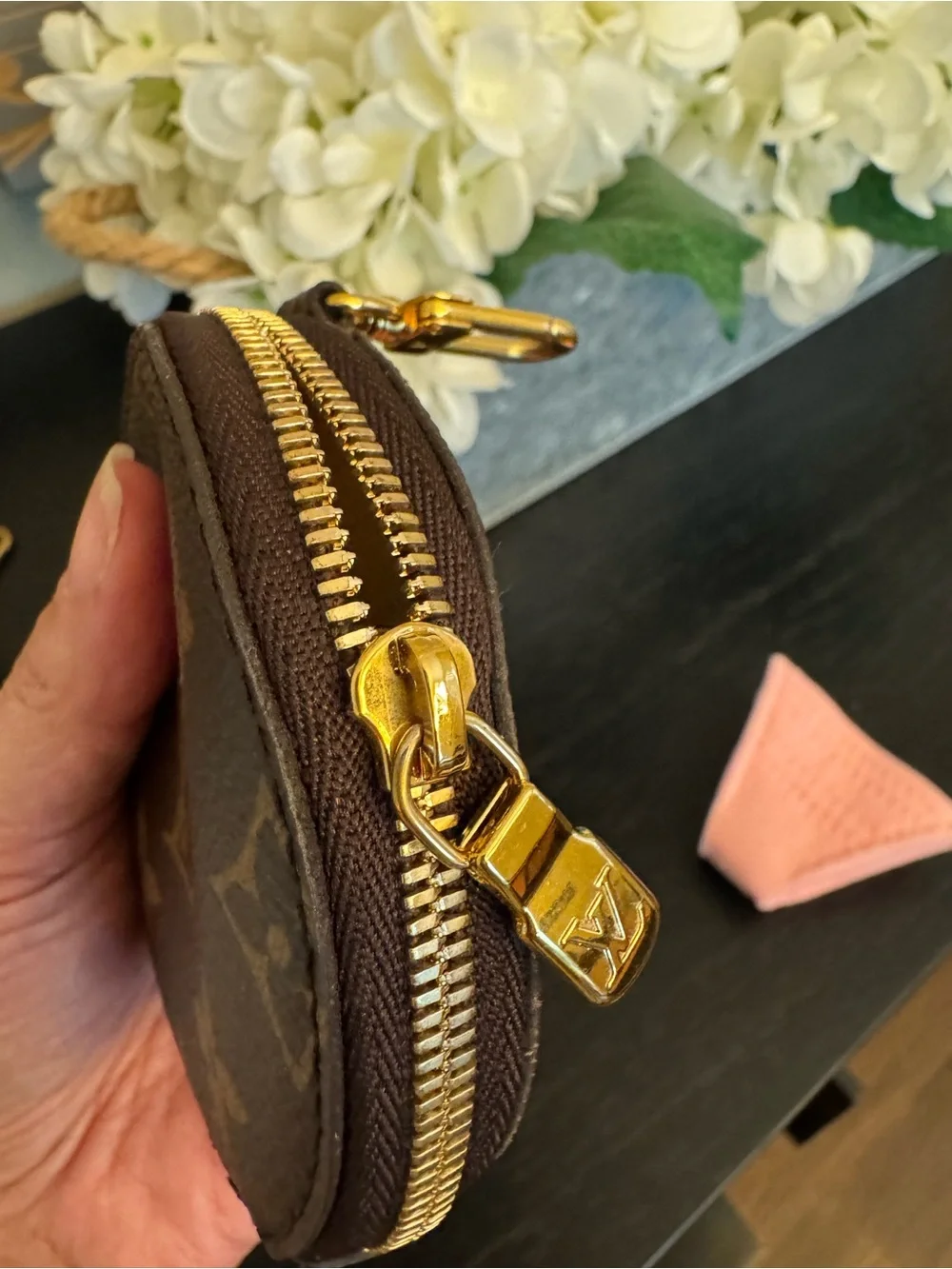 Louis Vuitton Multi Pochette Accessoires Round Coin Purse Monogram